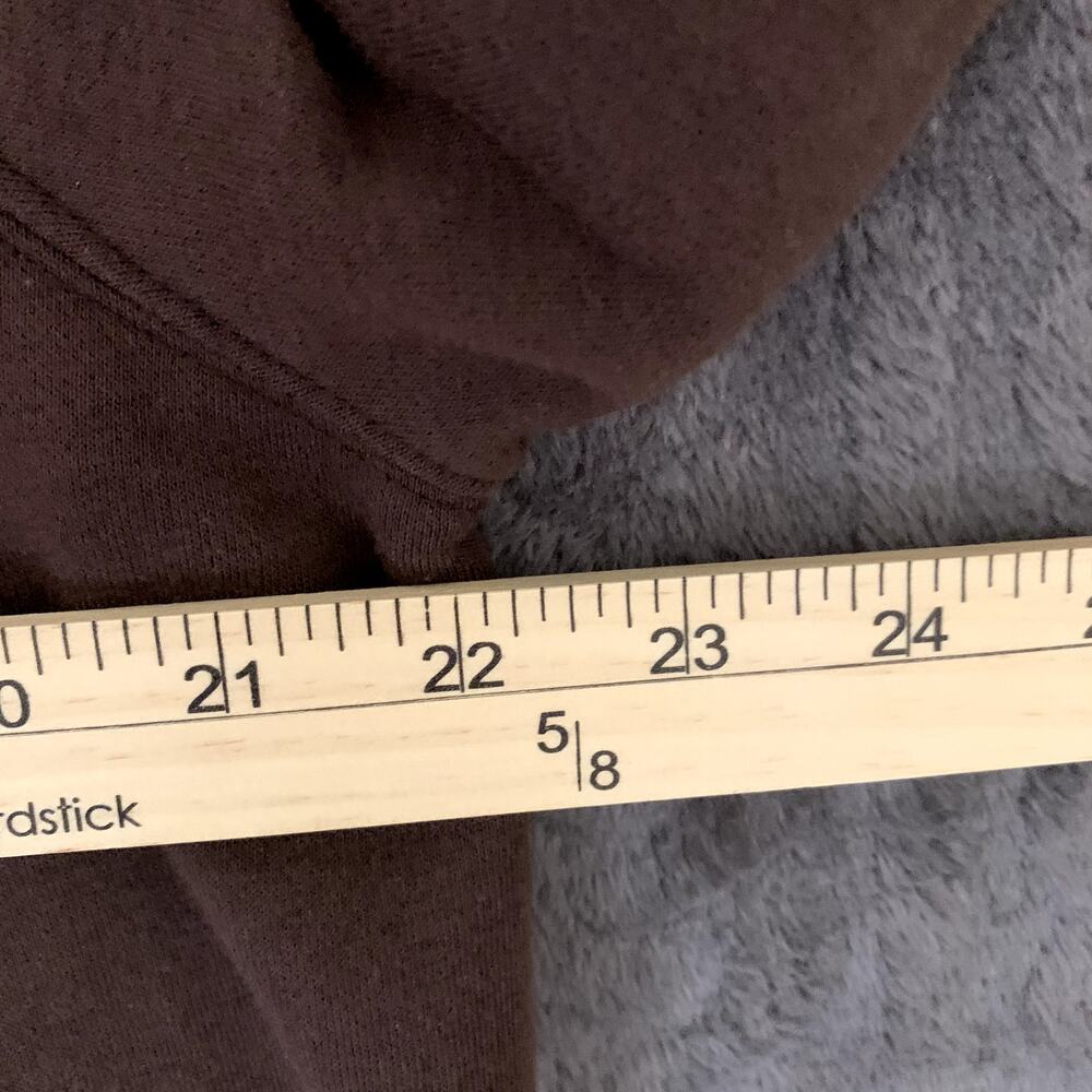 Brown Oversized Sweatshirt Crew Neck Cotton Blend Brown Women's Size S NWOT - Picture 5 of 6